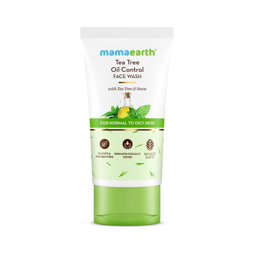 mamaearth-tea-tree-oil-control-face-wash-with-tea-tree-neem-for-normal-to-oily-skin-1 Mamaearth Tea Tree Oil Control Face Wash with Tea Tree & Neem for Normal to Oily Skin - Image 1